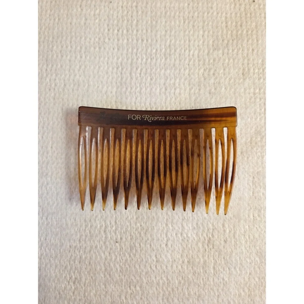 Vintage Riviera France Faux Tortoiseshell Side Hair Comb‎ 🐢✨ French Made